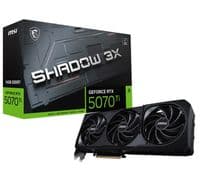 Відеокарта GeForce RTX 5070 Ti, MSI, SHADOW 3X, 16Gb GDDR7, 256-bit, HDMI/3xDP, 2467/28000 MHz, 16-pin (G507T-16S3)