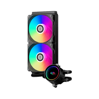 Водное охлаждение PсCOOLER DA240 ARGB черный Intel LGA 20XX/1851/1700/1200/115X AMD AM5/AM4