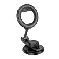 Автоутримувач для телефону HOCO H77 View folding magnetic ring car holder (center console)