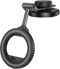 Автоутримувач для телефону HOCO H72 Crown magnetic car holder (air outlet) Black Metal Gray