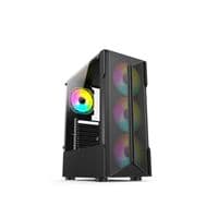 Корпус GTL Gaming "Trinity", Black, без БП, Mid Tower, ATX/Micro ATX/Mini ITX, 1xUSB 3.0/2xUSB 2.0, макс. CPU – 150 мм/VGA – 290 мм, 3x120 мм ARGB, боковая панель из закаленного стекла (GTL1805)