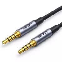 Аудиокабель UGREEN 3.5mm 4-Pole M/M Audio Cable Alu Case 2m