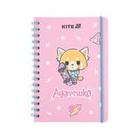 Блокнот Kite на спирали A5 Aggretsuko, 80 листов, ячейка (AR25-190)