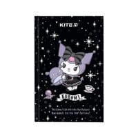 Блокнот Kite А6 Kuromi, тверда обкладинка, 80 аркушів, клітинка (HK24-199-1)