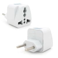 Перехідник на євророзетку TEFAL IT White, 2pin, 250V, 10A, в упаковці 20 штук, ціна за штуку, Q1000