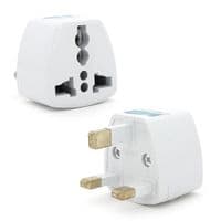 Перехідник на євророзетку TEFAL UK White, 3pin, 250V, 10A, в упаковці 20 штук, ціна за штуку, Q1000