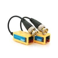 Пассивный приемник видеосигнала 8MP AHD/CVI/TV/CVBS, 720P/960P/1080P - 400/300 метров, пружинные зажимы