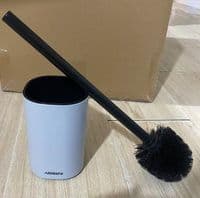 Набор щетка для унитаза с подставкой Ardesto Vigor 9.9x15/39см, полипропилен, нержавеющая сталь, серый