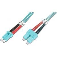 Оптичний патч-корд DIGITUS LC / UPC-SC / UPC, 50/125, OM3, duplex, 3m