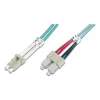 Оптичний патч-корд DIGITUS LC/UPC-SC/UPC,50/125, OM3,duplex,10m
