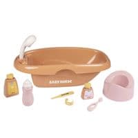 Игровой набор Smoby Ванна для пупса Беби Ньорс. Терракотовая пудра из аксесс., 42 см (7600220383)