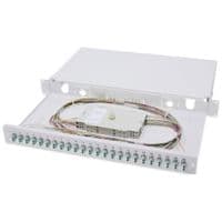 Оптическая панель DIGITUS 19" 1U, 24xLC duplex, incl, Splice Cass, OM3 Color Pigtails, Adapter