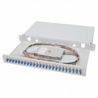 Оптична панель DIGITUS 19' 1U, 24xLC duplex, incl, Splice Cass, OS2 Color Pigtails, Adapter
