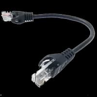 Патч-корд літій чорний UTP RJ45 0.25м