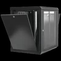 Шафа 19"12U, 600х600х640мм акрилове скло, чорна