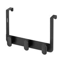 Дверна вішалка на 3 гачки Ardesto Minimalism 30x3x20см, метал, пластик, чорний