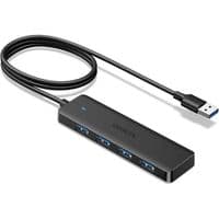 USB-хаб Ugreen CM219, чорний, USB 3.0 - 4xUSB 3.0, кабель 1 м (35574)