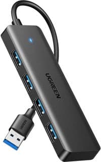 Хаб USB Ugreen CM219, Black, USB 3.0 - 4xUSB 3.0, кабель 15 см (25851)