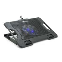 Подставка под ноутбук XSTRIKE XS-33, 10-17", 1*140mm 1000&plusmn;10% RPM, корпус пластик+алюминий, 2xUSB 2.0, 370x275x27mm, RGB, Box Q20