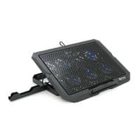 Подставка под ноутбук XSTRIKE XS-55, 10-17", 5*70мм 2200&plusmn;10% RPM, корпус пластик+алюминий, 2xUSB 2.0, 356x259x28mm, RGB, Box Q20