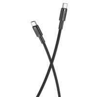 Кабель XO NBQ199 High Power Braided Type-C to Type-C - 100W - 1m (Черный)