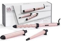 Мультистайлер Babyliss Curl & Wave Trio Styler, 58Вт, темп.режимов-2, 180°C, 210°C, термо коврик, варежка, керамика, черно-розовый