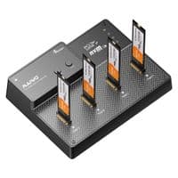 Док-станція Maiwo клонір. для 4*NVMe M.2 SSD Key M/B+M через USB4.0 Type-C 40Gbps з вентилятором плас