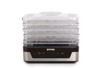 Сушарка для продуктів Gorenje 230Вт, піддонів - 5x2.8см, діаметр - 29см, макс - 75°С, електр.упр,білий