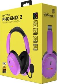 Навушники HATOR Phoenix 2 Hi-Res SyncHUB wireless Cyber violet (ESH42)