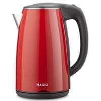 Електрочайник Magio МG-977, Red, 1800W, 1.7 л, дисковий, нержавіюча сталь, автоматичне відключення під час закипання