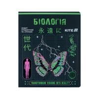Зошит Kite предметний Cyber 48 аркуші, клітинка, біологія (K25-240-27)