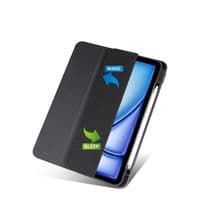 Чохол-книжка BeCover Soft Edge TPU з кріпленням Apple Pencil для Apple iPad Air 11 M2 2024 11" Black (711702)
