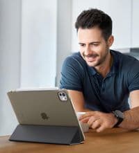 Чохол-книжка BeCover Tri Fold Hard для Apple iPad Pro 11" M4 2024 Black (711726)