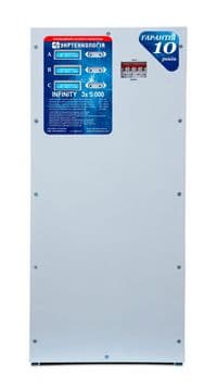 Стабілізатор напруги терісторний INFINITY 3х 5 (15000Вт) 220В, стабілізація 200-495, 16 ступенів