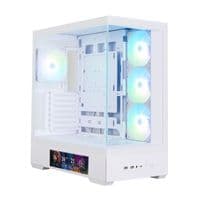 Корпус Zalman P40 DS без БП, 2xUSB3.0, 1x Type C, 3x120мм ARGB Reverse, 1x120мм ARGB, VGA 420мм, LCS ready, TG Side/Front Panel, Display, ATX, белый