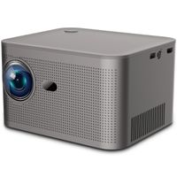 Проектор H96 MAX HY350, LED, LCD, Full HD, 300 AL, 16:9, Android 11.0, HDMI, WiFi, Bluetooth, сірий