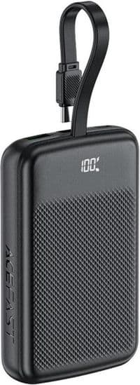 Внешний аккумулятор ACEFAST M13 PD22.5W power bank with cable 10000mAh Black