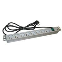 Силовий блок Molex 19" 1U 8хSchuko, з вимикачем, кабель 2м. (25.D0150P3)