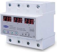 Реле напруги та струму TOMZN TOVPD3II-63A (400V)
