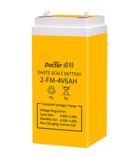 Аккумуляторная батарея DOKTOR GC DTX 4V6AH, 4V6Ah, (100x47x47), клеми F2, Yelow Q40