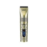 Акумуляторна машинка для стрижки VGR V-659, 5 насадок, регулювання потужності 6500-7500 RPM, IPX7, LED display, Box