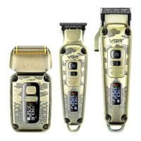 Комплект VGR 3 в 1 V-642, аккумуляторная машинка для стрижки, триммер и электробритва, Box