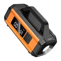 Пусковое устройство для аккумулятора автомобиля+ насос HOCO QS4, Power Bank 10000mAh, 2xUSB+ Type-C, корпус пластик, Box