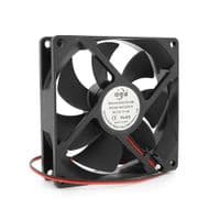 Кулер корпусний BRUSHLESS, 92x92x25mm, 12V / 0.15A, 2-pin, Black, OEM