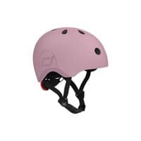 Шлем Scoot&Ride пастельно-сиреневый с фонариком 51-53см (SR-190605-WILDBERRY)