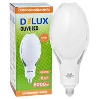Лампочка Delux OLIVE ECO 60Вт E27 6500K 230В (90023329)