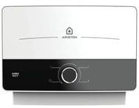 Водонагреватель электр. Ariston проточный AURES SM 7.7, 4,4л.мин, 7,7кВт, горизонтальный монтаж, мех. управление, A, Вьетнам, бело-черный