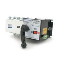 Автомат введенния резерва (АВР) четырехполюсный GCQ4P100A, 220V / 100A, KA: 6, Винтовая фиксация, 244*109*118мм