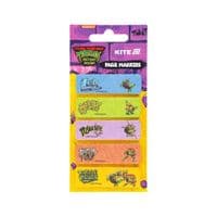 Стікер-закладка Kite паперова з малюнком Ninja Turtles, 100 шт, 5х15х50 мм, прямокутна (NT25-480)