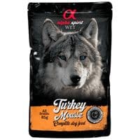 Влажный корм для собак Alpha Spirit старше 1 года с индейкой 85 г (8436586311643)